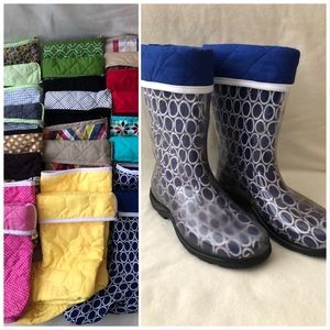Sloggers Clear Rain Boots with 12 Assorted Liners